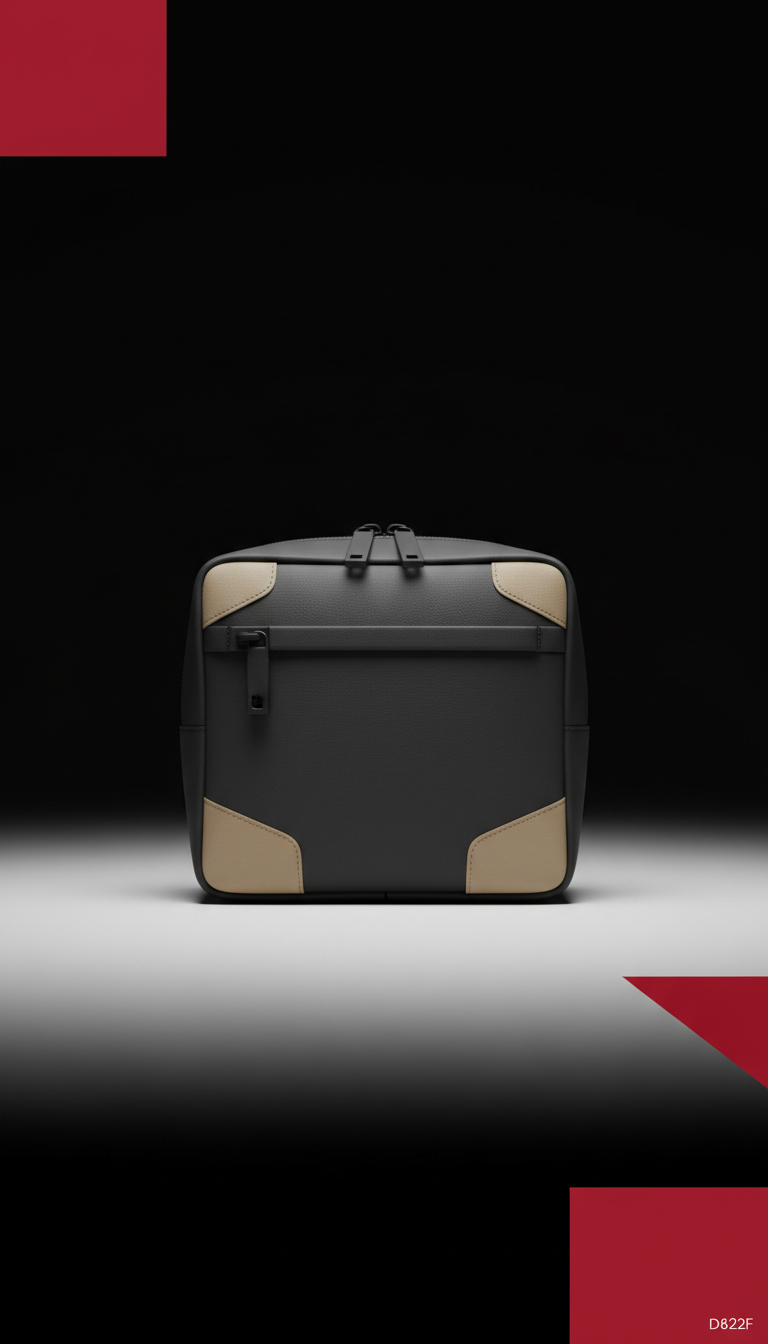 Rigid Accessory Bag with Embossed Logo
