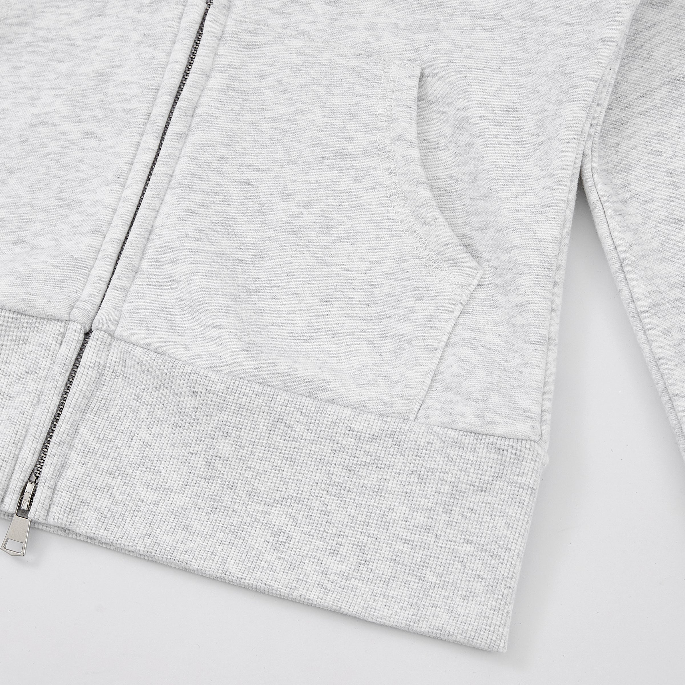 VOID Arctic Fur Hoodie — Zipper detail