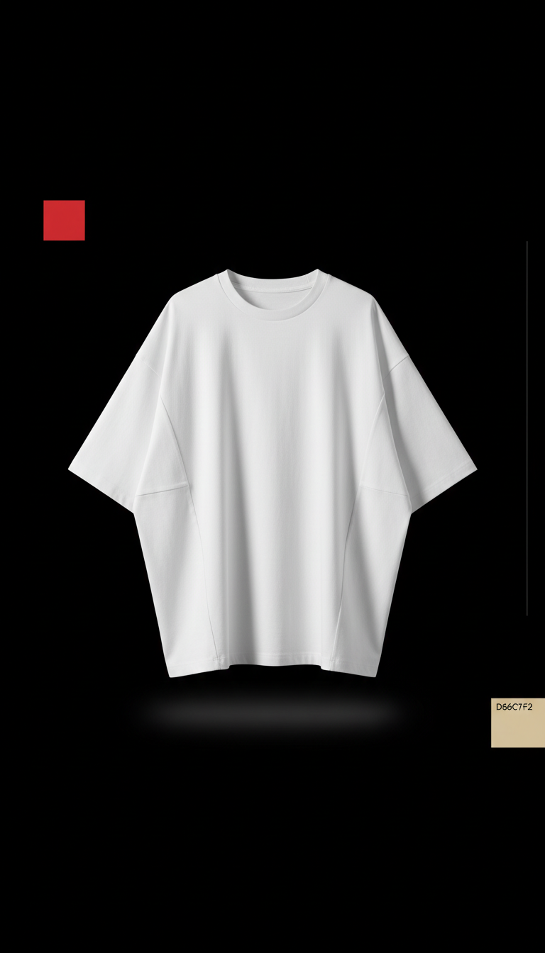 Oversized Tee in Sculpted Cotton