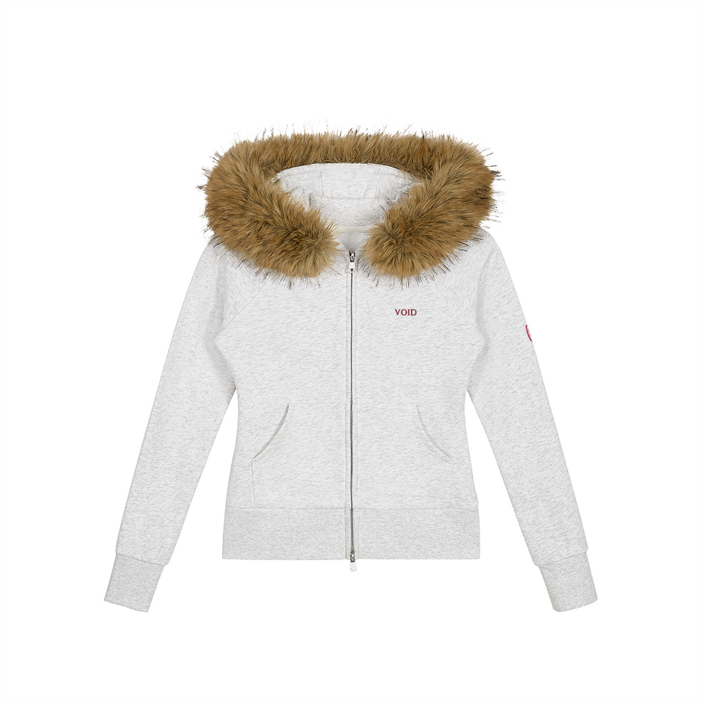 VOID Arctic Fur Hoodie — Front view