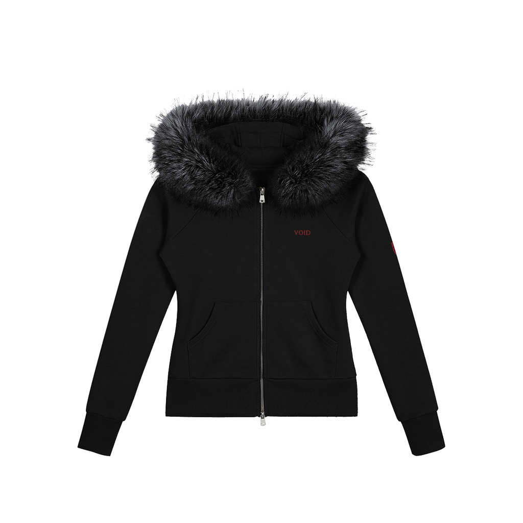 VOID Arctic Fur Hoodie — Front view