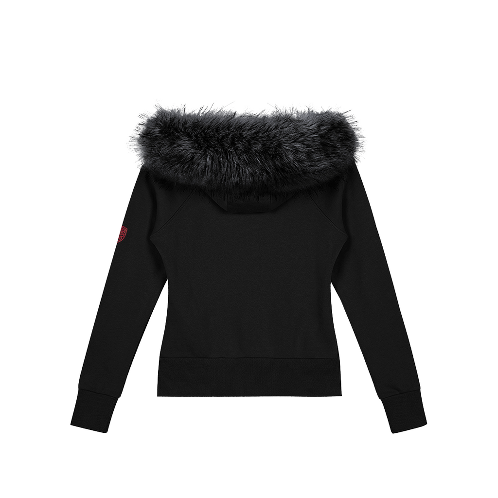VOID Arctic Fur Hoodie — Back view