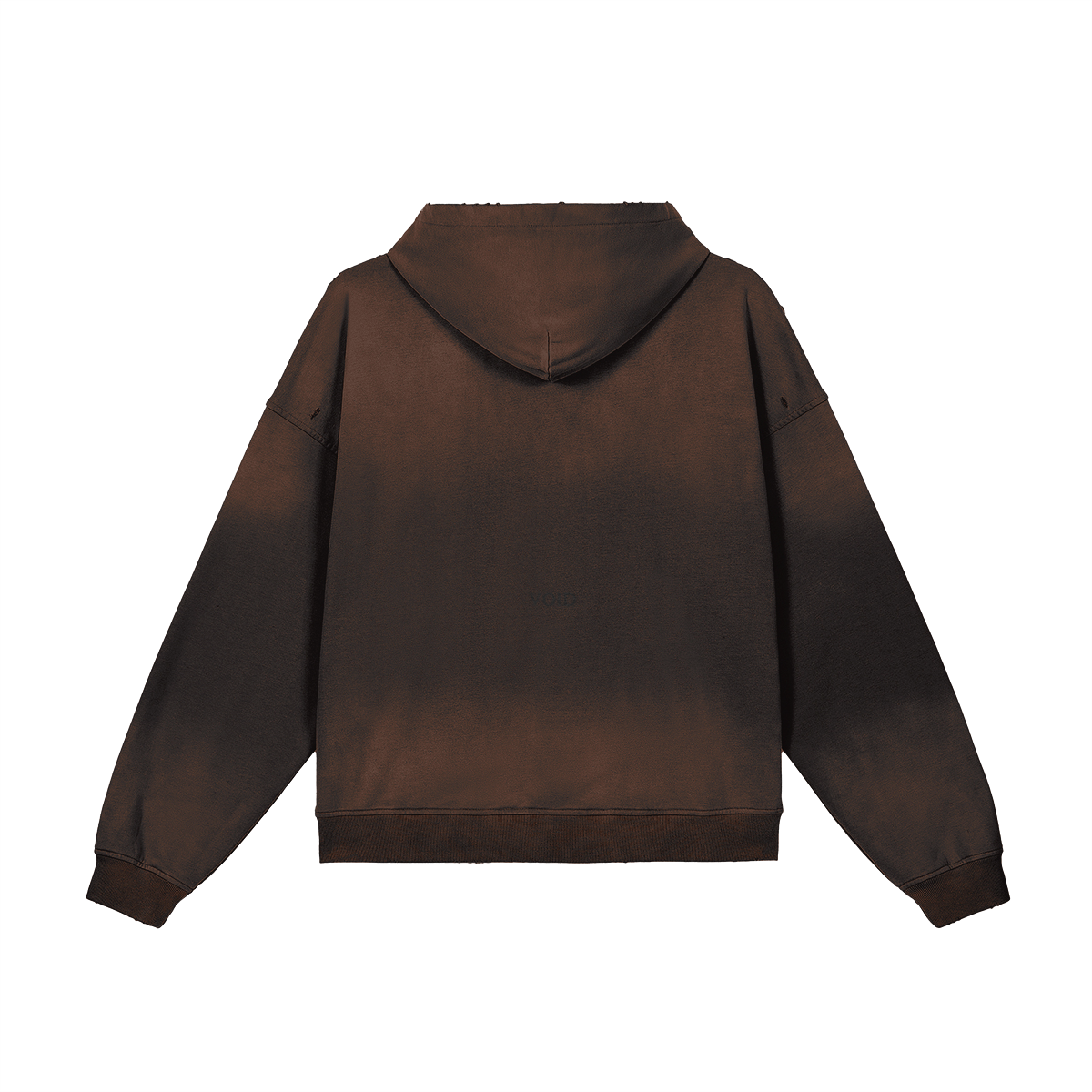 VOID Sun-Bleached Distressed Hoodie — Back view